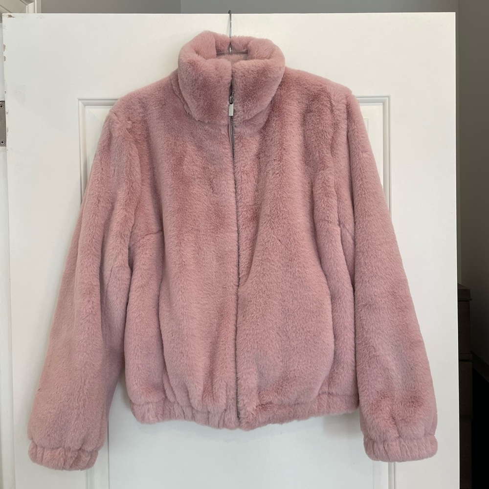 Pink Rachel Parcell Teddy Jacket